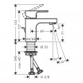 Змішувач для умивальника Hansgrohe VERNIS SHAPE 71560000 - Фото 1